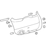 FA1Z5842906AH - : Lower Trim Panel for Lincoln: Nautilus Image