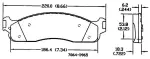 13054159 - : Disc Brake Pad Set for OmniParts Image