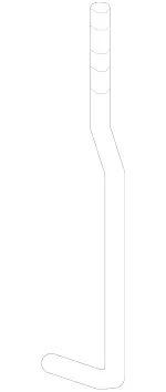 4637430088 - Rear-End Door: Actuating Rod for Mercedes-Benz Image