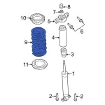 JR3Z5560R - Suspension: Coil Spring for Ford: Mustang Image