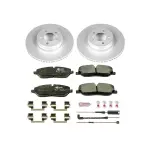 ESK5419 - : Genuine Geomet Coated Rotors, ECE-R90 Brake Pads + Hardware Kit for PowerStop Image