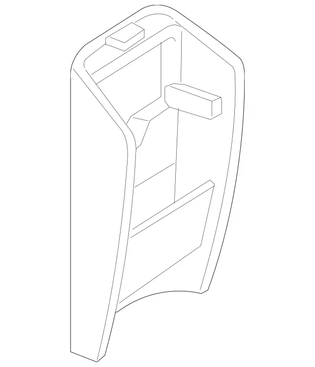 17168003969F38 - Body: Rear Cover for Mercedes-Benz Image