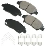ACT1394A - : Akebono ProACT Ultra Premium Ceramic Disc Brake Pad Kit for AKEBONO Image