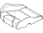 CR3Z63632A23C - Body: Seat Cushion Pad for Ford: Mustang Image