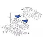 FT4Z14D696T - : 2015-2024 Ford Edge - Seat Cushion Heater for Ford: Edge Image