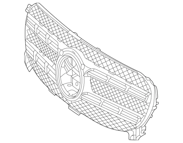 1678880900 - Attachment Parts: Protective Grille for Mercedes-Benz: GLE350, GLE450e, GLE580 Image image