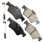 EUR1122 - Brake: Akebono EURO Ultra Premium Ceramic Disc Brake Pad Kit for AKEBONO Image