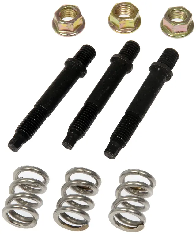 675216 - Exhaust: Double Ended Stud - (3) Springs (3) Studs (3) Lock Nuts for Dorman Image