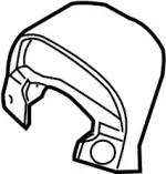 68240AM612 - : Cluster Visor for Infiniti Image