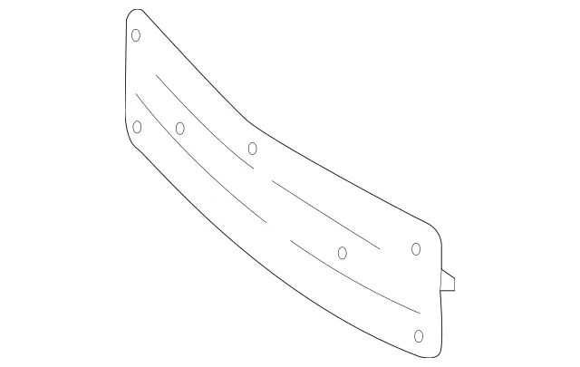 2138857004 - Attachment Parts: License Plate Holder for Mercedes-Benz: E300, E350, E400, E43 AMG, E450, E53 AMG, E63 AMG S Image image