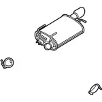 DR3Z5230J - Exhaust: Muffler for Ford: Mustang Image