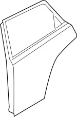 HBA0MCL7MA - Body: Door Shell for INFINITI: FX35, FX45 Image