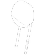 20997048507H91 - Body: Headrest for Mercedes-Benz Image