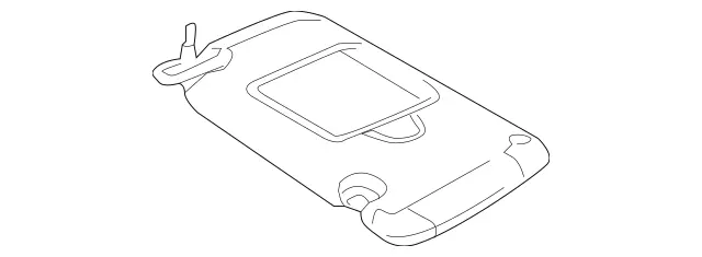 21981001007J36 - Body: Sun-visor for Mercedes-Benz Image
