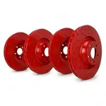 KTFRRSR010600 - : SP Performance Rotors, Double Drilled &amp; Slotted, Red Zinc Coated, Kit for SP Performance Image