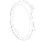 2538885700 - : Frame, Radiator Grille for Mercedes-Benz: GLC300, GLC43 AMG, GLC63 AMG, GLC63 AMG S Image