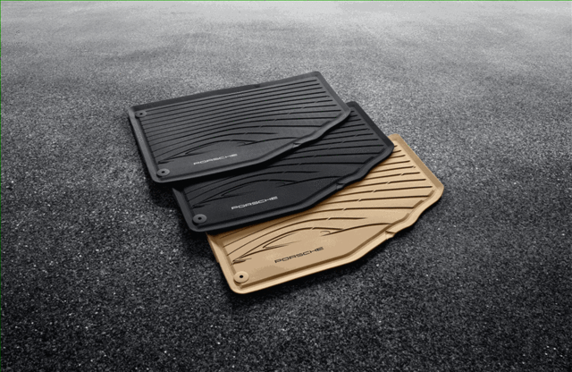 98104480045OP1 - Interior: All-Weather Floor Mats - Agate Grey for Porsche: 718 Boxster, 718 Cayman, 911 Image