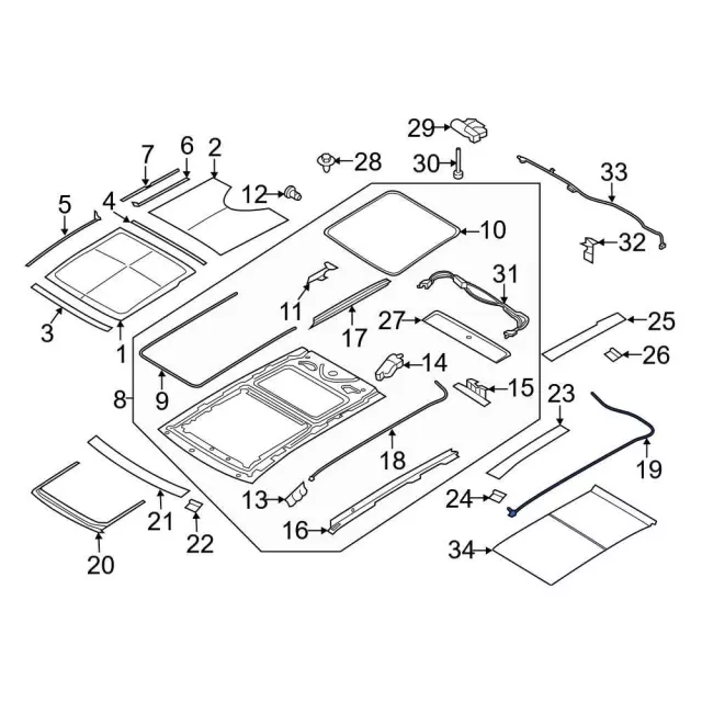 FT4Z58500B01C - Body: Cable for Ford: Edge Image