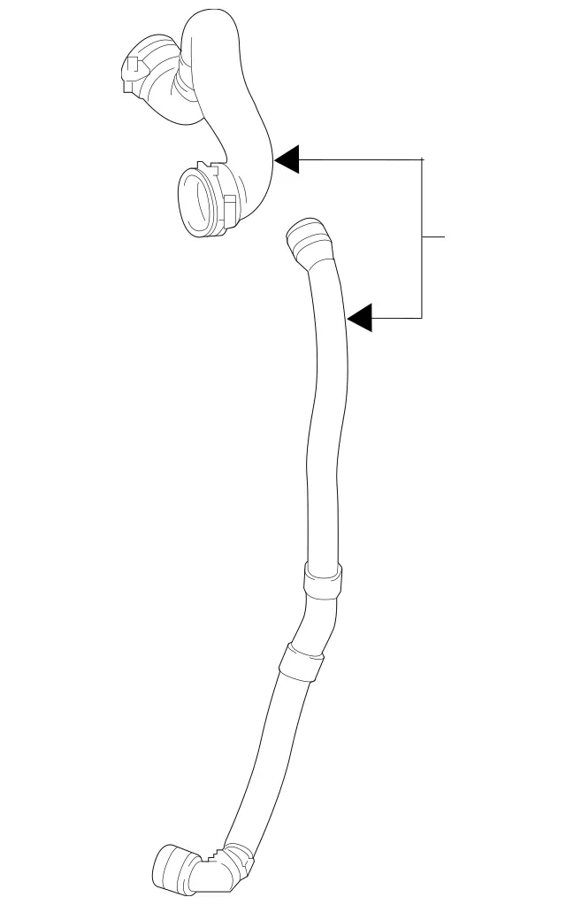 2135007100 - Radiator: Coolant Hose for Mercedes-Benz: CLS53 AMG, E53 AMG Image image