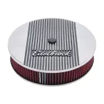 4268 - : Elite 2 Series Polished 14" Round Air Cleaner - 3" Pro-Flo Element for Edelbrock Image