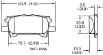 13050795 - : Disc Brake Pad Set for Lexus: RX330, RX350, RX400h | Toyota: Highlander Image