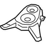 GD9Z18808R - Body: Pkg Tray Speaker for Lincoln: Continental Image