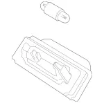 1708200656 - : License Plate Lamp for Mercedes-Benz: SLK230, SLK320 Image