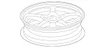 2094000302 - : Wheel Spare Steel for Mercedes-Benz: C230, C240, C280, C32 AMG, C320, C350, CLK350, CLK500, CLK55 AMG, CLK550 Image