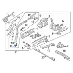LX6Z78108A26B - Body: Rail Reinforced Lower Bracket for Ford: Bronco Sport, Escape, Maverick | Lincoln: Corsair Image