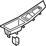 FT4Z14528BC - Body: Switch Bezel for Ford: Edge Image