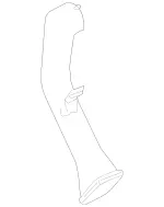 2048321045 - Electrical System: Air Duct for Mercedes-Benz: C250, C300, C350, C63 AMG, E550, GLK250, GLK350 Image