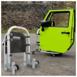 68683144AA - : Aluminum Folding Rolling Door Cart, two-door, Silver, sold by EZ 4x4 for Jeep: Wrangler, Wrangler JK Image