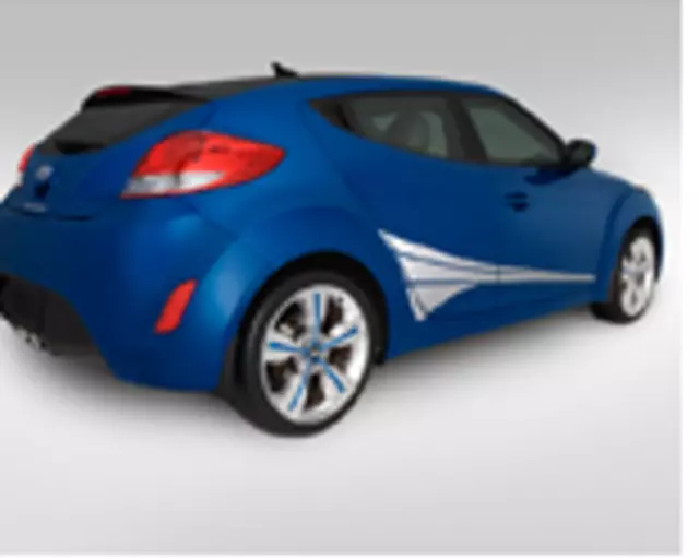 2V020ADU03 - Exterior: Body Graphics - Checkered for Hyundai: Equus, Genesis Coupe, Sonata, Veloster Image