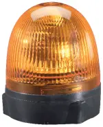 9506201 - : KL RotaCompact Amber Beacon Fixed Mount 12V for Hella Image