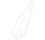 16672003447J07 - Body: Corner Cover for Mercedes-Benz Image