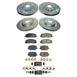 K8694 - : Z23 Daily Driver Carbon-Fiber Ceramic Brake Pad and Drilled &amp; Slotted Rotor Kit for PowerStop Image