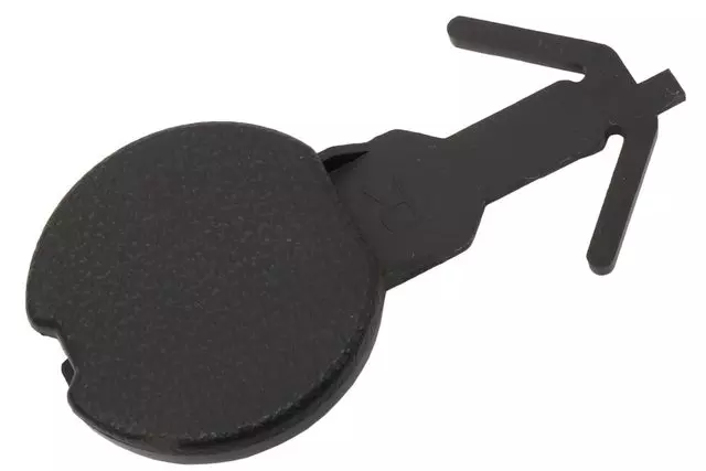 Jet Black Passenger Side Front Floor Console Extension Panel Bolt Access Hole Cover - GM (26680356)