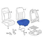 2R3Z6362901CAB - Body: Seat Cushion for Ford Image image