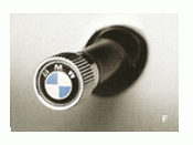 Valve Stem Caps - Bmw Lettering - BMW (36-11-0-009-837)