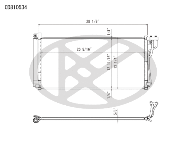 CD810534 - Air Conditioning &amp; Heat: Koyorad A/C Condenser for Koyo Image