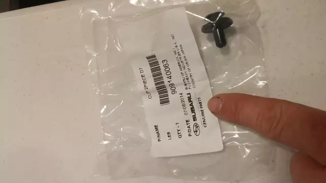 OEM NEW 2010-20 Subaru Ascent Forester WRX STI Fog Lamp Assembly Clip 909140063 - Subaru (909140063)