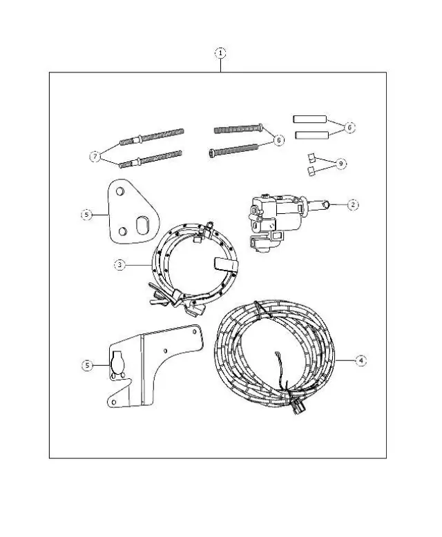 68046568AB - Mopar Accessories - Component Parts: Power Latch Actuator for Ram: 1500, 2500, 3500 Image