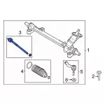LJ9Z3A130B - Steering: Outer Tie Rod for Ford: Mustang Mach-E Image