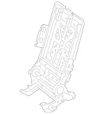 2929208002 - Rear Seat: Backrest Frame for Mercedes-Benz Image