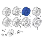 NZ6Z1007D - : 2022-2024 Ford Maverick - Wheel, Alloy for Ford: Maverick Image