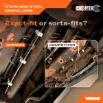 919204 - : Stainless Steel Preformed Brake Line Kit for Dorman Image