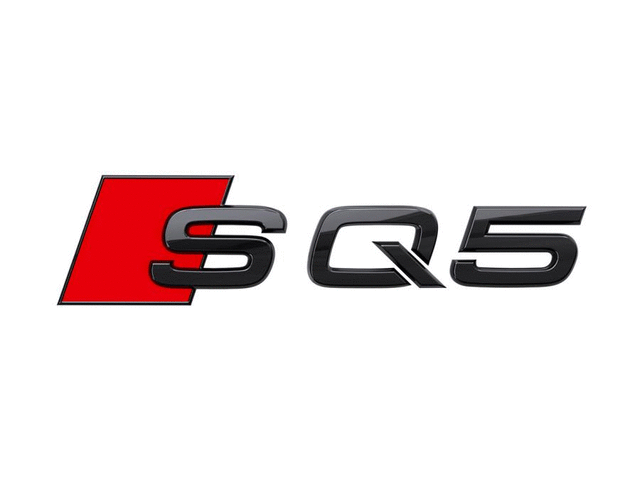 80A071804 - Exterior: Black SQ5 Emblem - Rear for Audi: SQ5, SQ5 Sportback Image