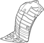 63844JL03A - : Ft Fender Liner for Infiniti Image