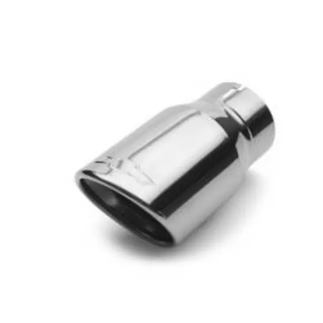 5.3L Polished Stainless Steel Dual-Wall Angle-Cut Exhaust Tip with Bowtie Logo - ACDelco (19156356)