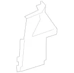 2057550100 - Trunk Lid: Protective Rail for Mercedes-Benz Image